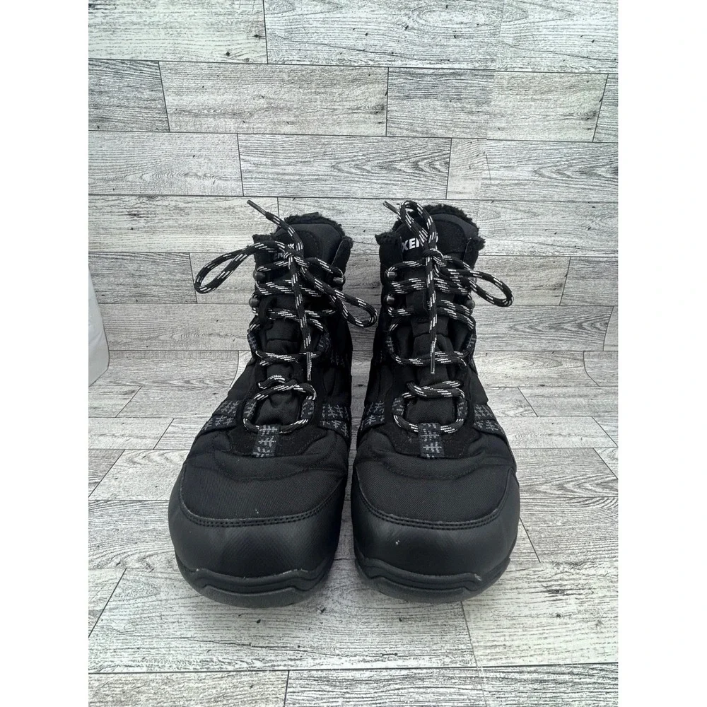 Xero Shoes Alpine Men Snow Boots Black Waterproof Minimalist Zero Drop Size 10